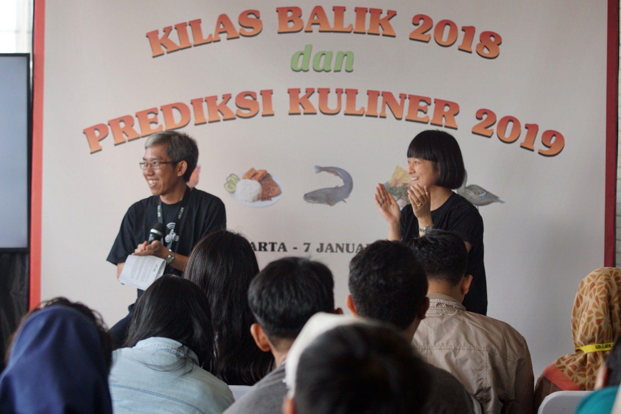 VP Marketing Go-Food Aristo Kristandyo dan Chief Commercial Expansion Gojek Catherine Hindra Sutjahyo / Gojek