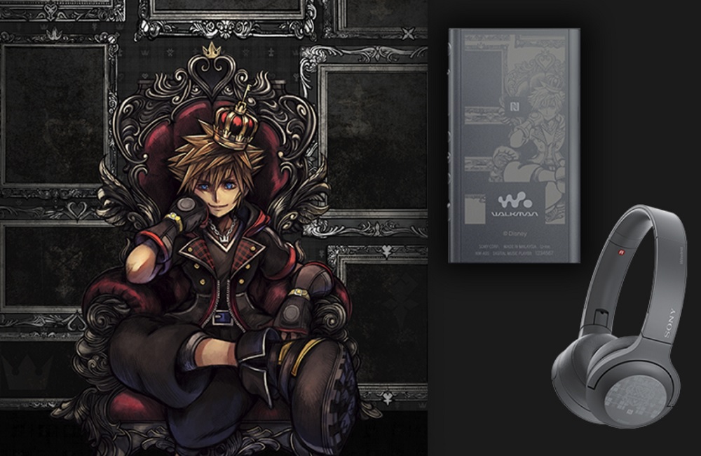 Sony Walkman dan headset edisi Kingdom Hearts.