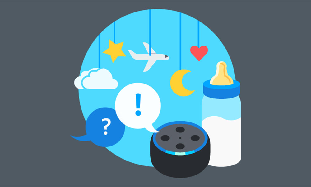 Ilustrasi skill Alexa untuk keperluan merawat bayi / Amazon