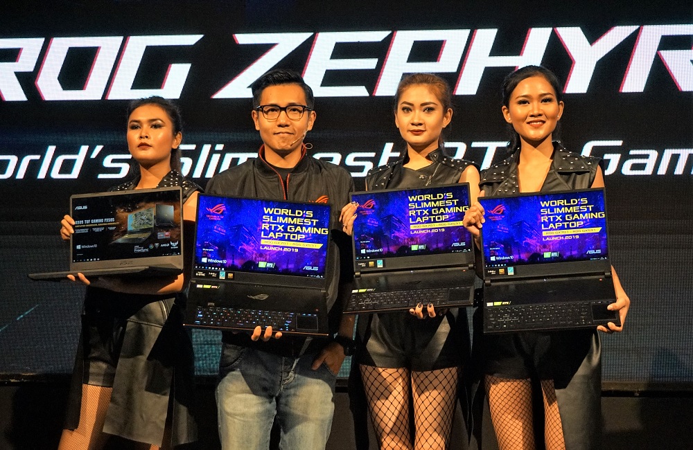 Deretan laptop gaming baru Asus, terdiri dari Zephyrus S dan model TUF Gaming. for SEO