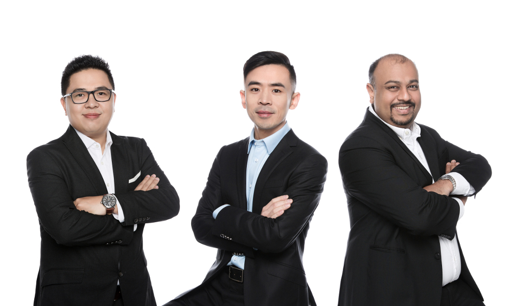 Tim investasi BAce Capital: Mulyono, Benny Chen, dan Kshitij Karundia