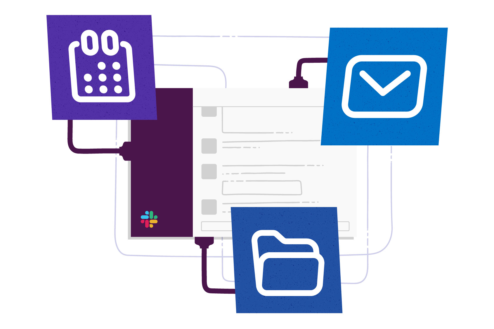 Ilustrasi integrasi Office 365 di Slack / Slack