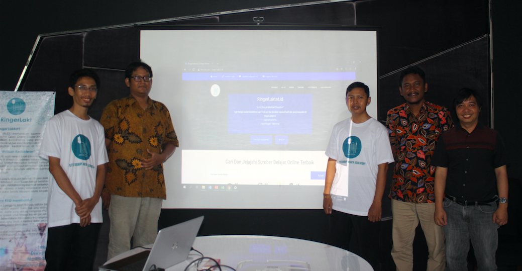 Tim RingerLaktat dan Kelase saat peluncuran platform / Kelase