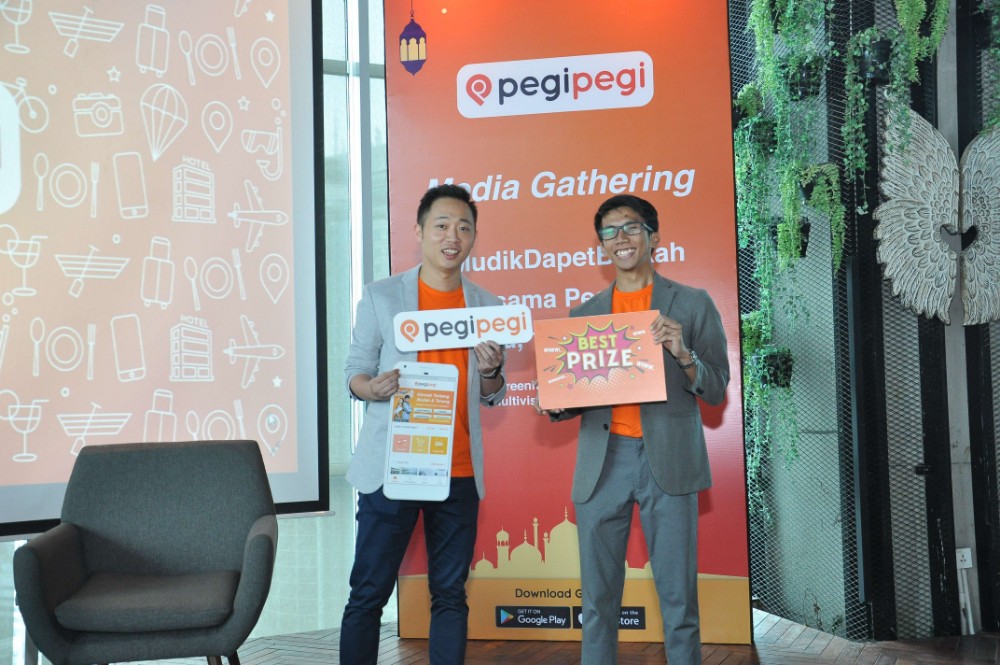 Ryan Kartawidjaja & Busyra Oryza di acara peluncuran fitur teranyar Pegipegi / DailySocial