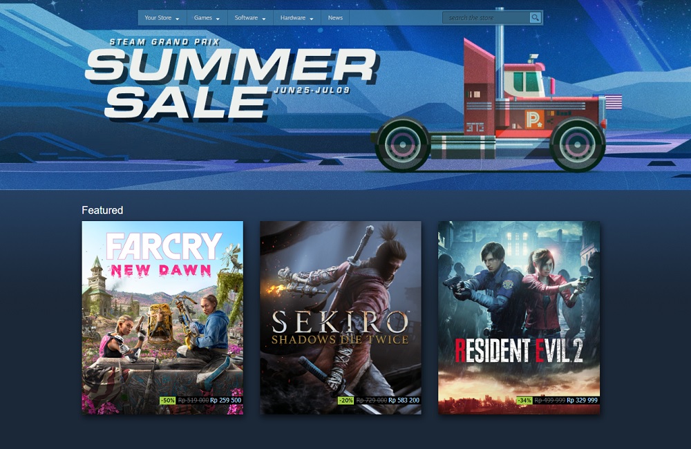 Steam Grand Prix Summer Sale for SEO