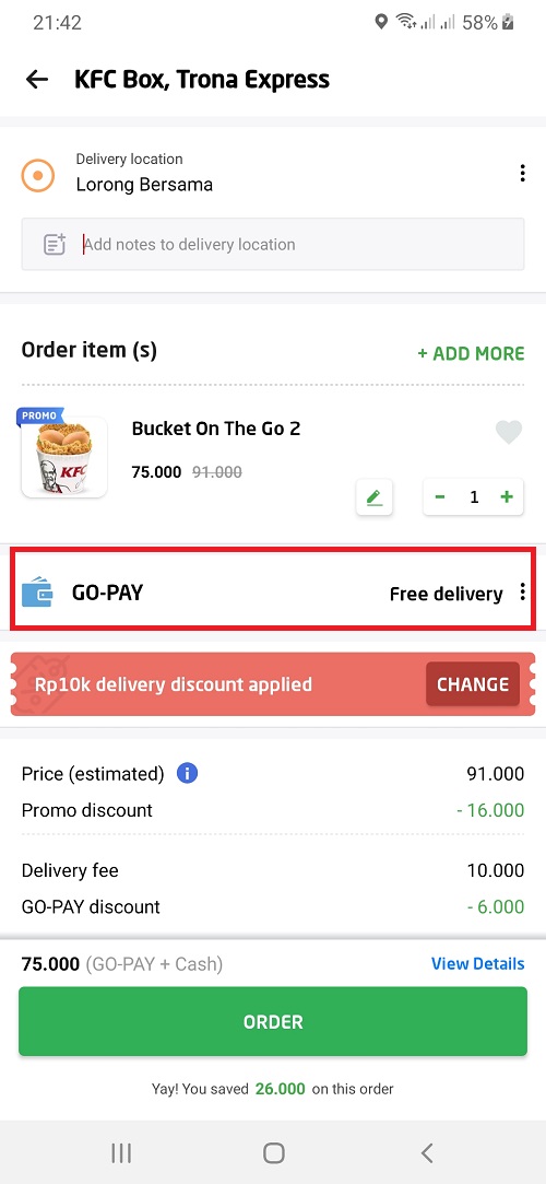 Cara Order Go-Jek dan Go-Food Menggunakan Fitur PayLater (2)