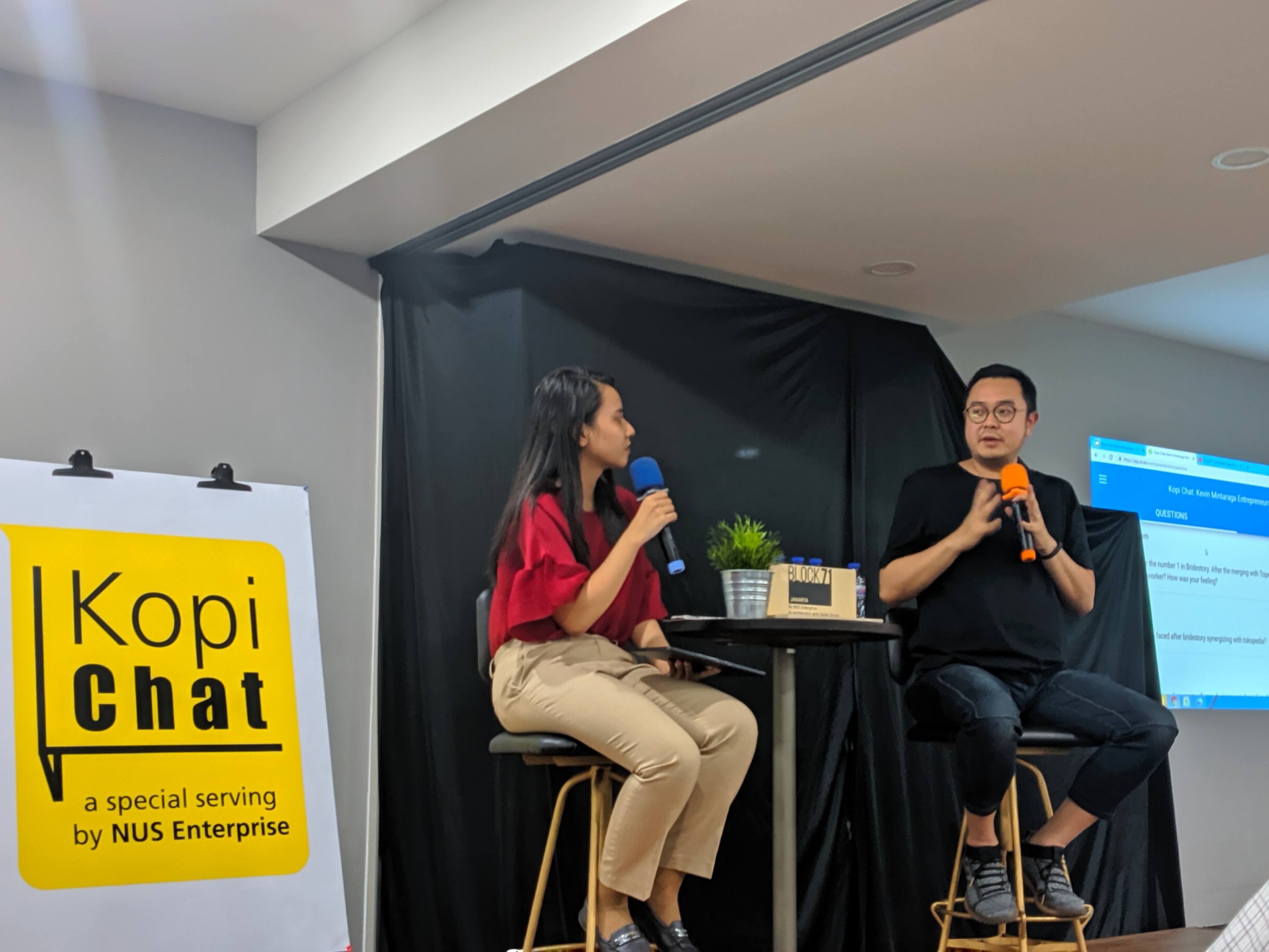 Co-Founder dan CEO Bridestory, VP Tokopedia Kevin Mintaraga saat menjadi pembicara di Block71 Jakarta / DailySocial