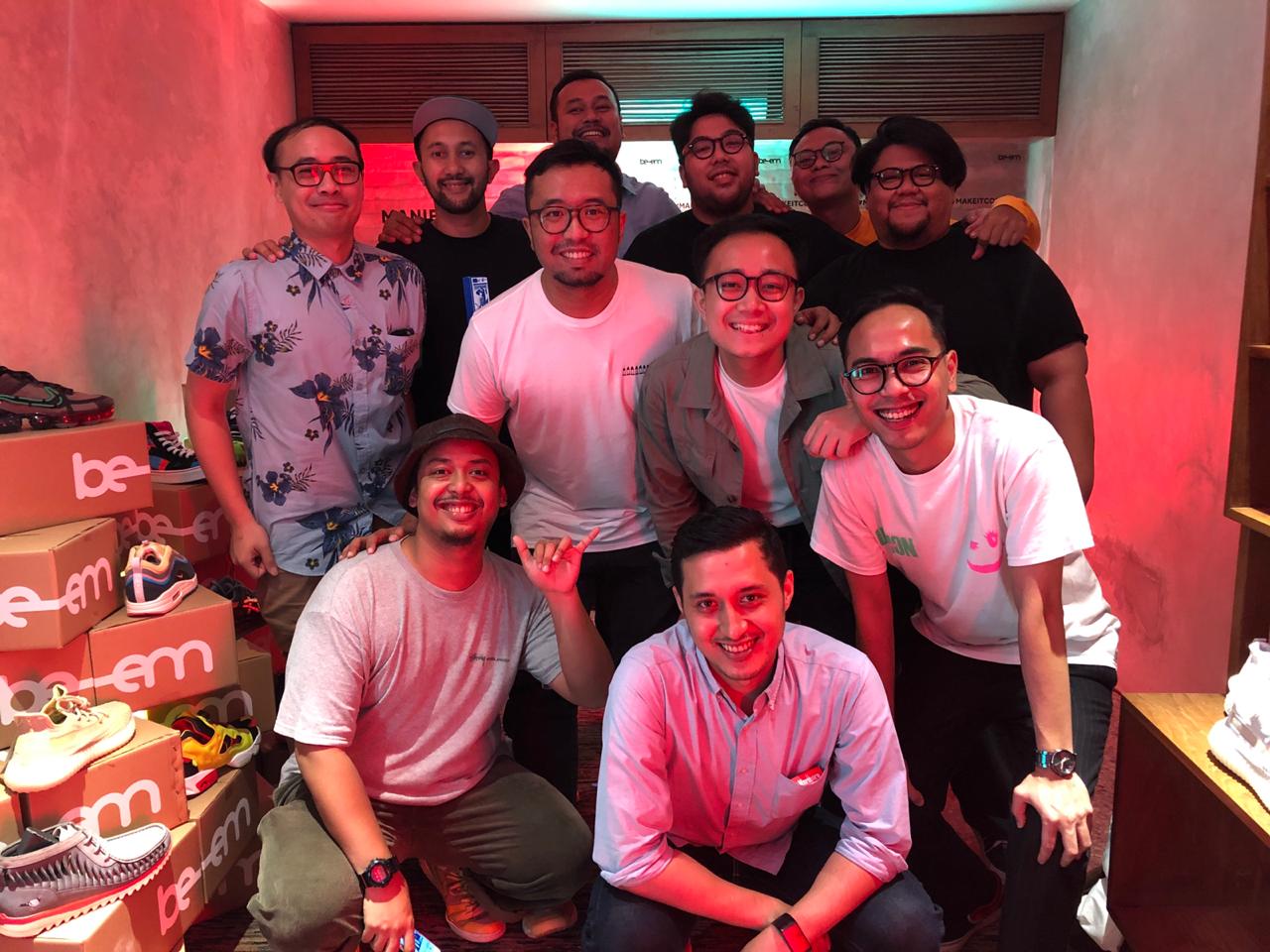 Tim Beem.id saat soft launching aplikasi / Beem.id