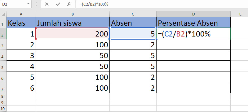 Cara Menghitung Persentase Di Microsoft Excel Hybrid Co Id