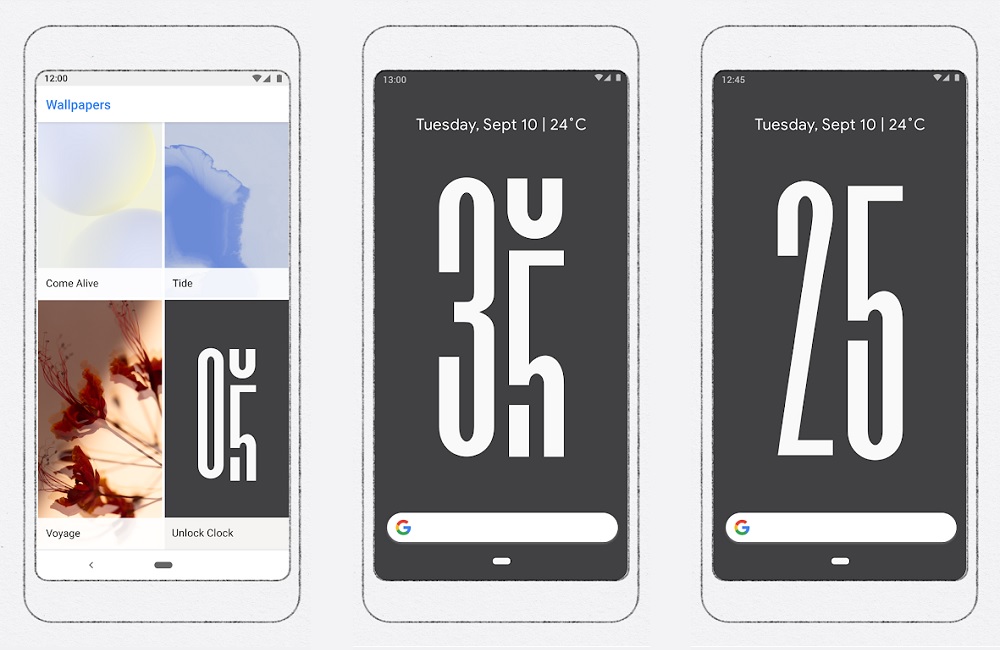 Unlock Clock, salah satu aplikasi Digital Wellbeing Experiments.
