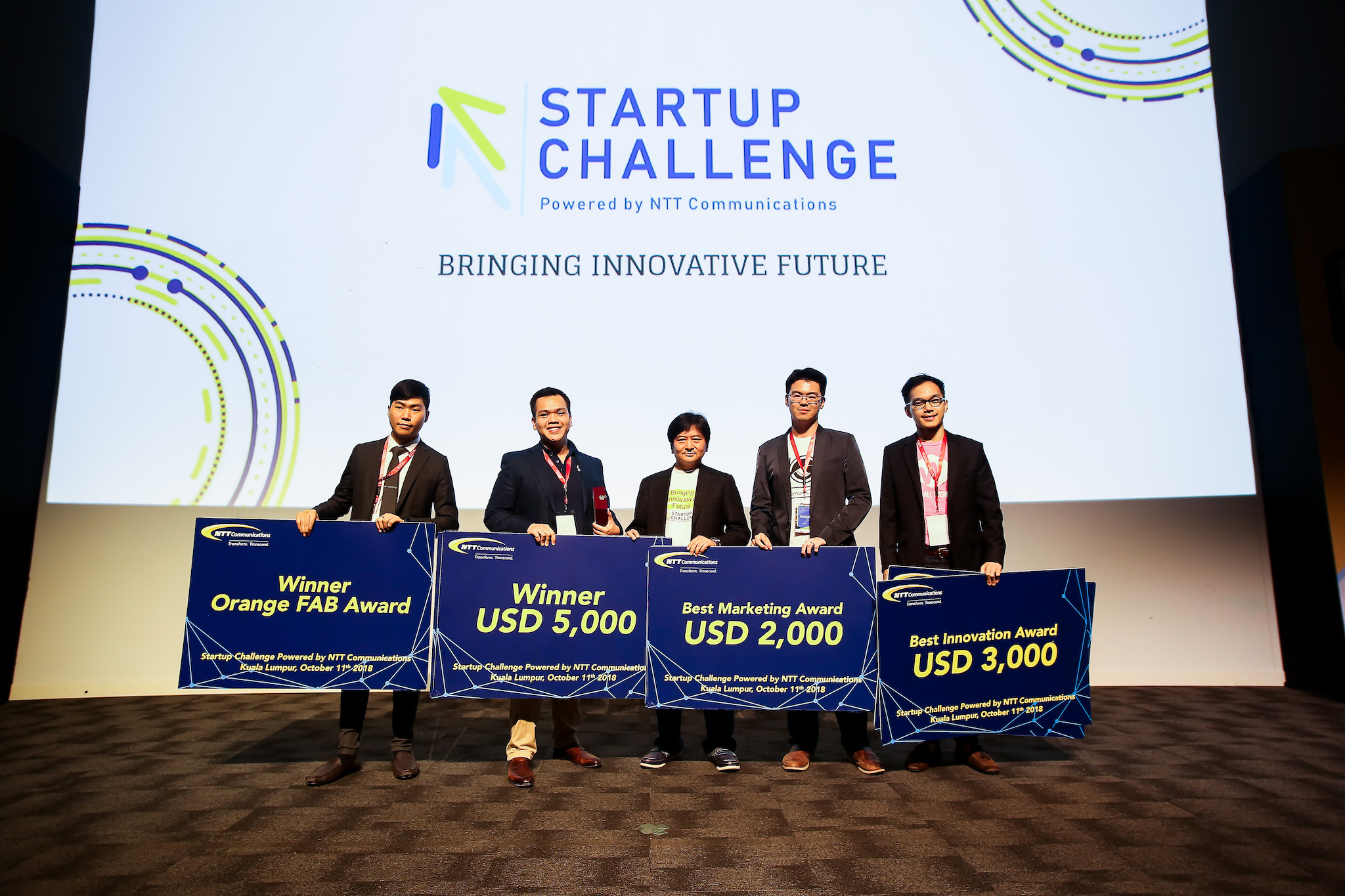 Para pemenang kompetisi NTT Startup Challenge 2018 / NTT