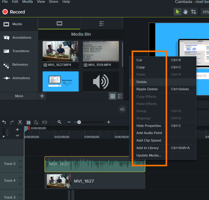 cara memisahkan video dan audio di Camtasia_3