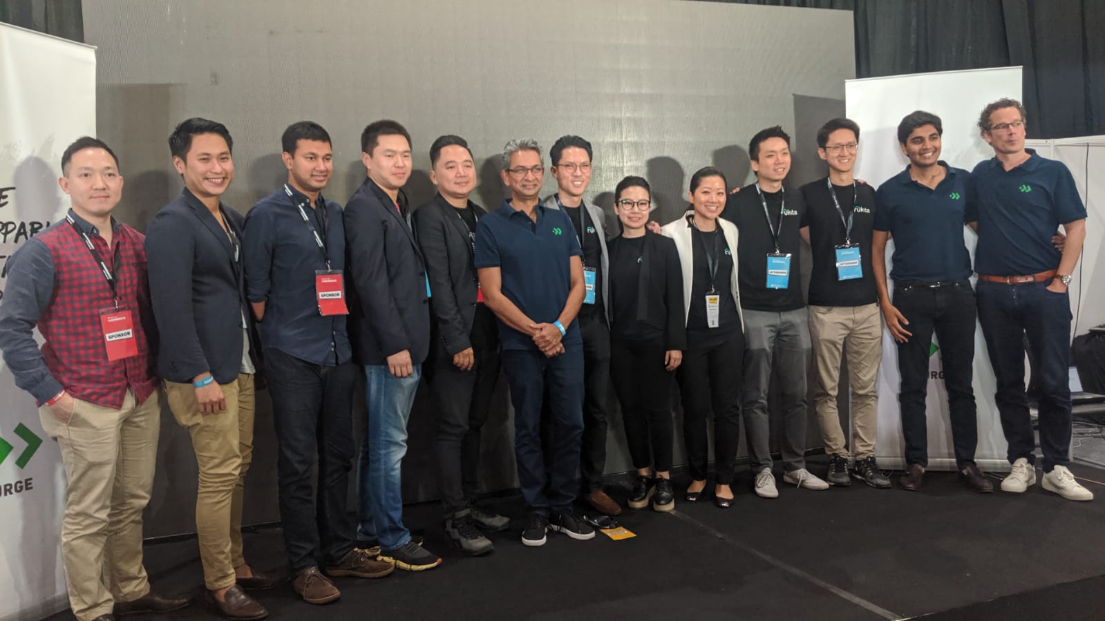 Tim Surge dengan startup binaannya di Tech in Asia Conference 2019