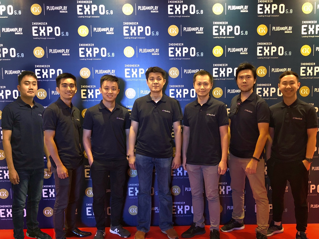 Founder dan tim AltoShift dalam acara GK-Plug and Play di Jakarta / AltoShift