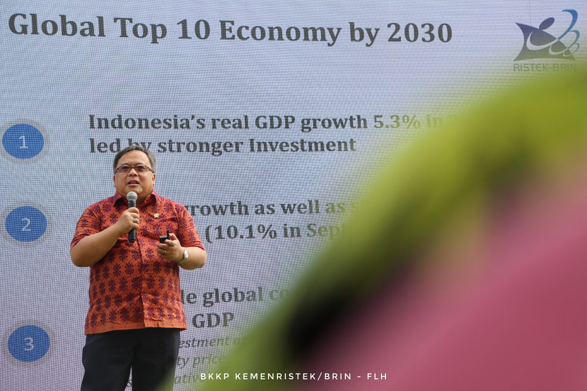 Menristek Bambang Brodjonegoro saat berbicara di NextICorn 2019, Bali / Kemenristek