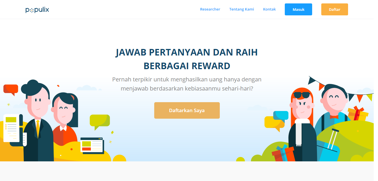 Saat ini layanan Populix baru bisa diakses via website, aplikasi mobile segera digulirkan tahun depan
