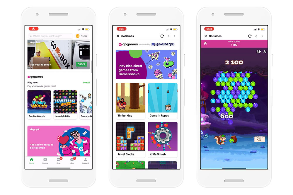 Tampilan game GameSnacks di GoGames / Google for SEO
