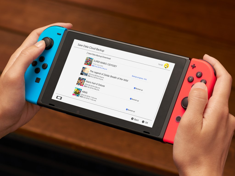 Nintendo Switch saat dimainkan sebagai handheld. | Sumber: BGR