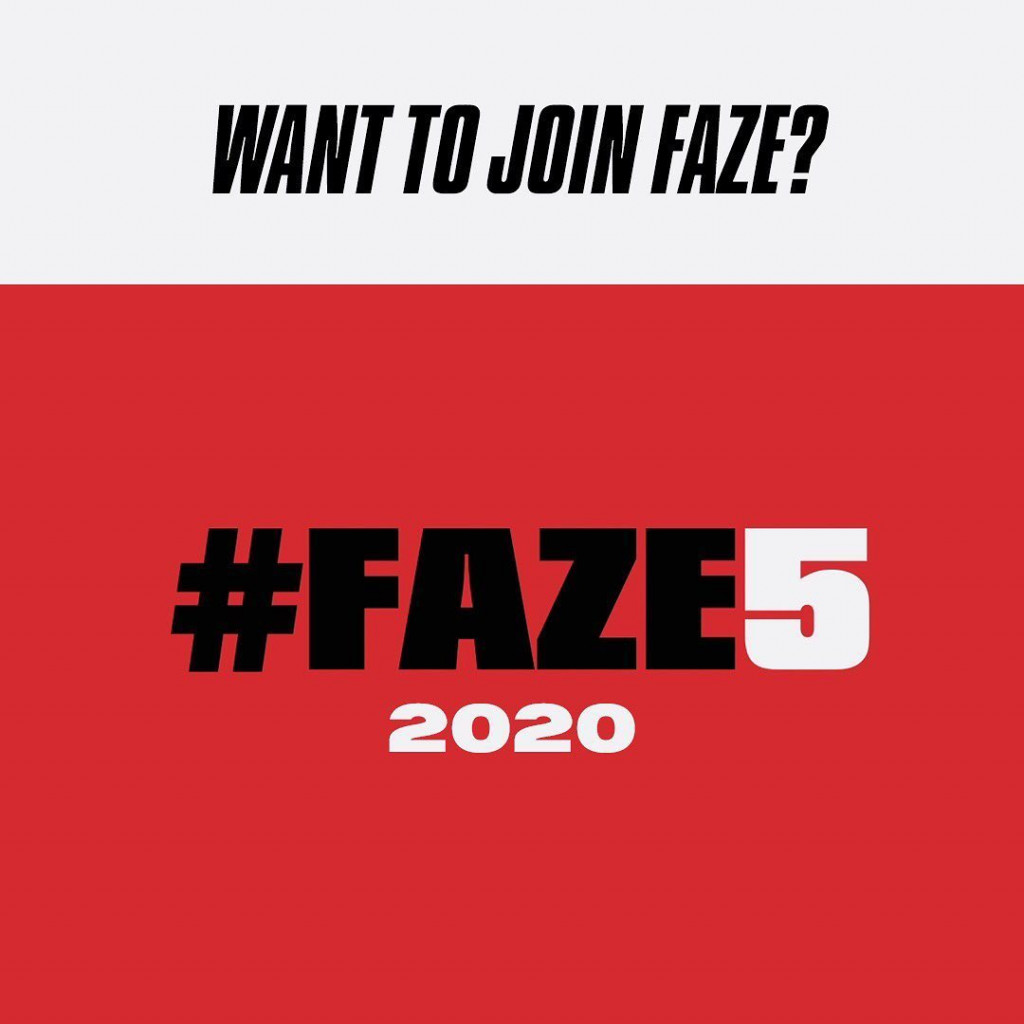 FaZe recruitment challenge |via: fazeclan instagram