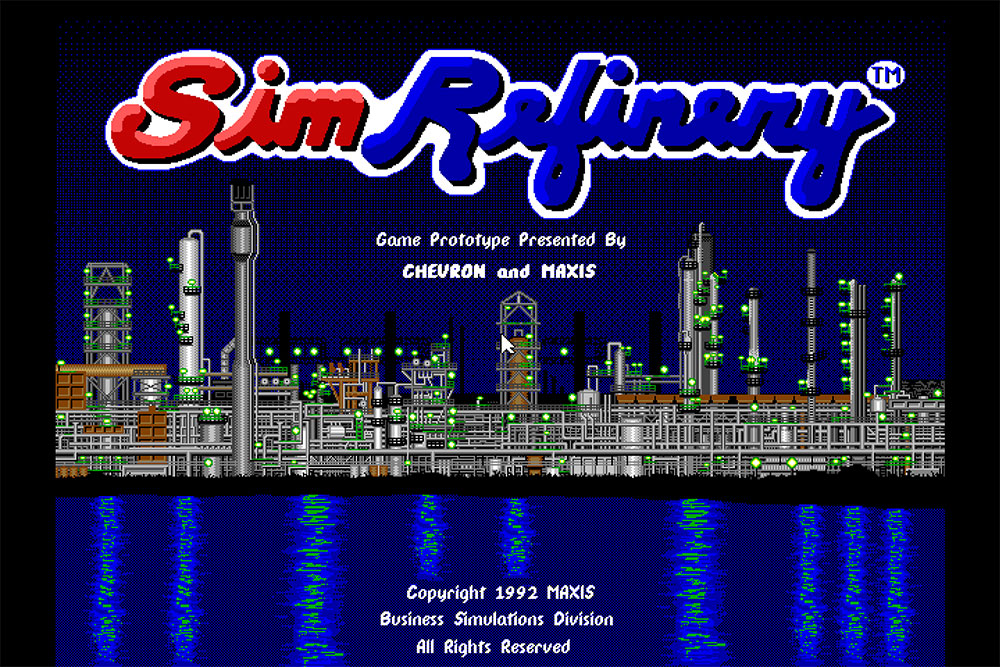 SimRefinery adalah salah satu game pertama yang dikerjakan oleh Maxis Business Simulations / Internet Archive for SEO