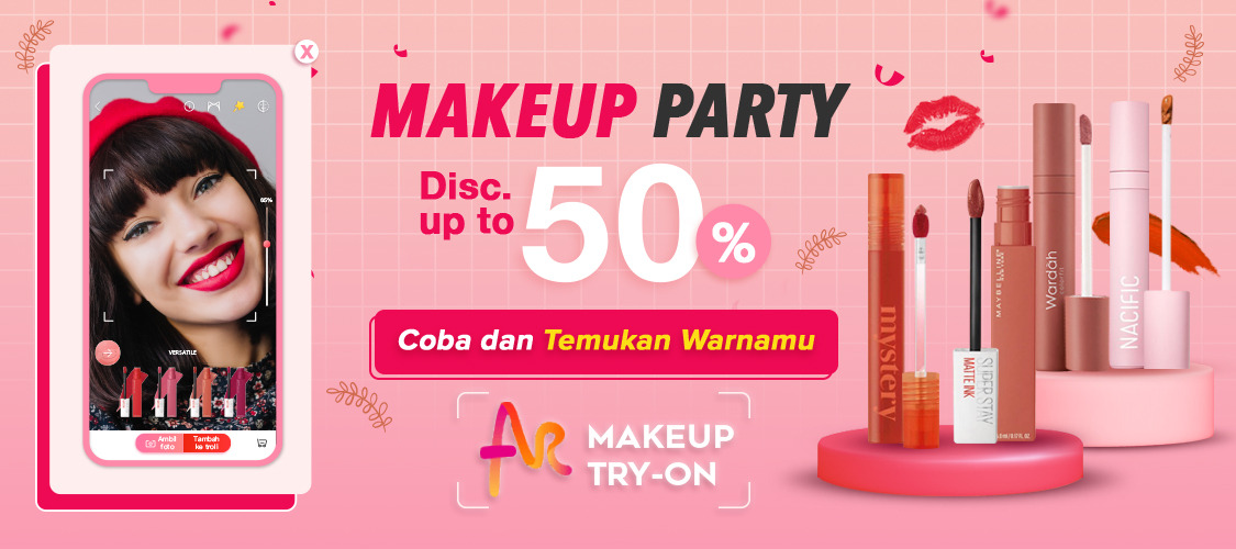 Teknologi Augmented Reality untuk kecantikan telah diterapkan di Tiongkok. JD.id menggandeng perusahaan kosmetik terkemuka for SEO