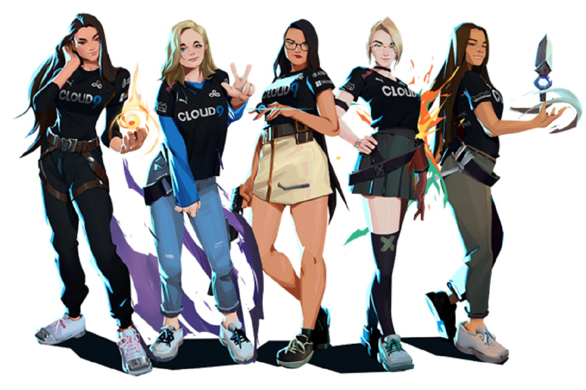 cloud9 valorant girls for SEO