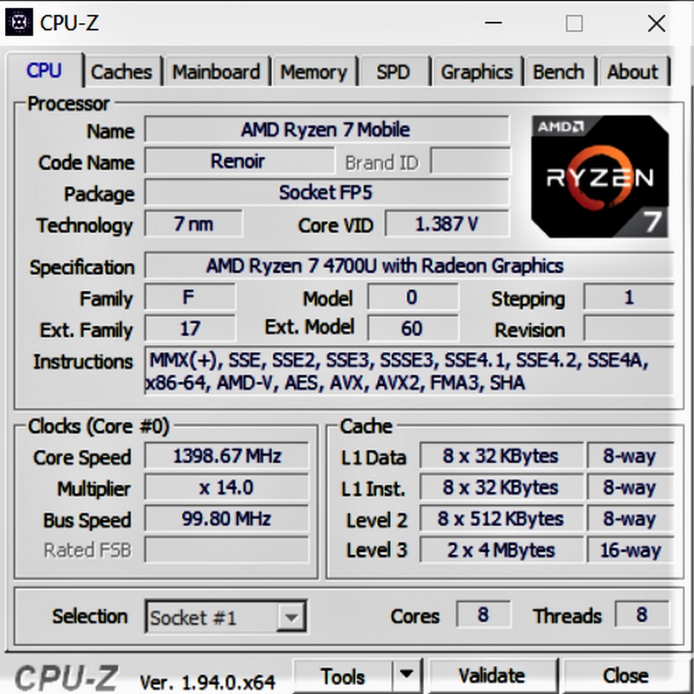 HP Probook 445 G7 - CPUZ1
