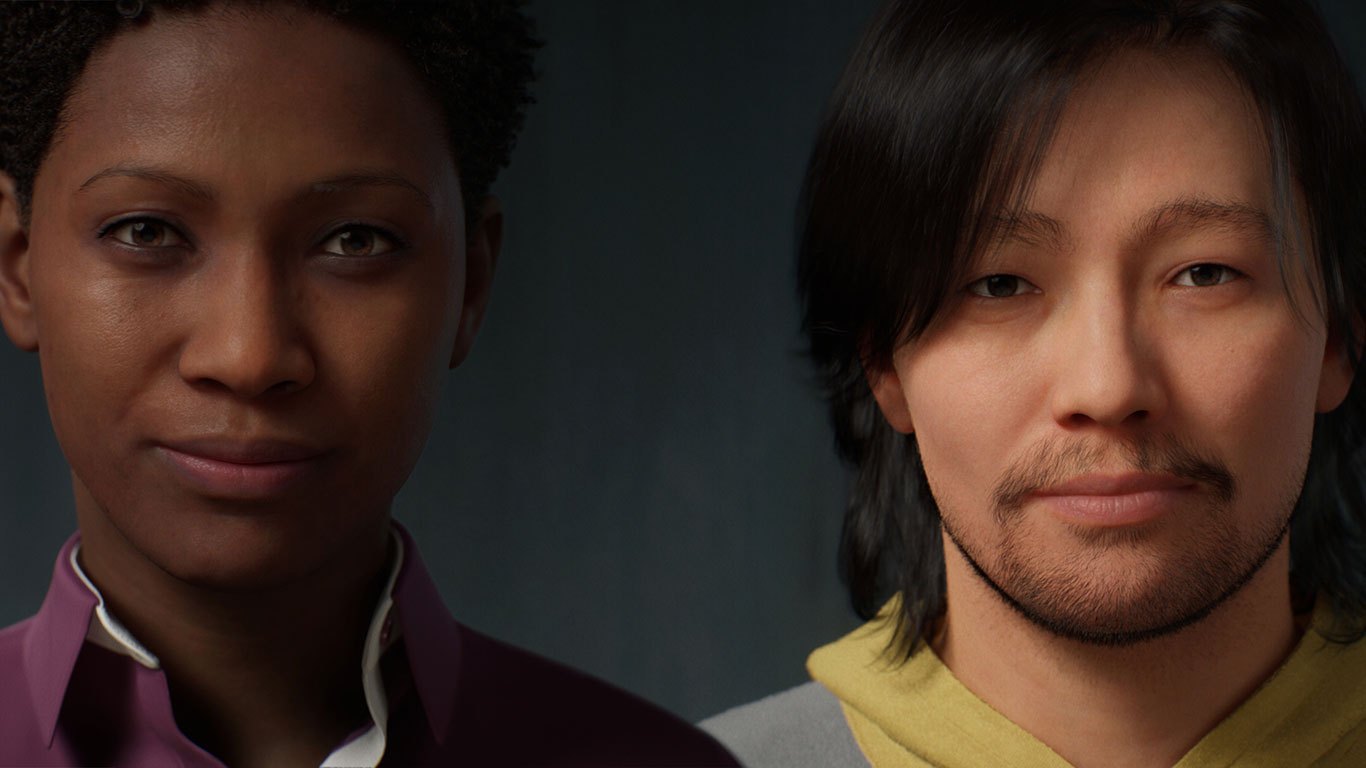 Contoh karakter 3D yang dibuat menggunakan MetaHuman Creator / Epic Games for SEO