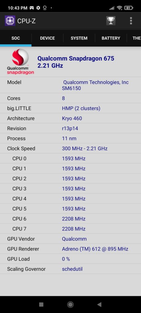 Xiaomi Redmi Note 10 - CPUZ1