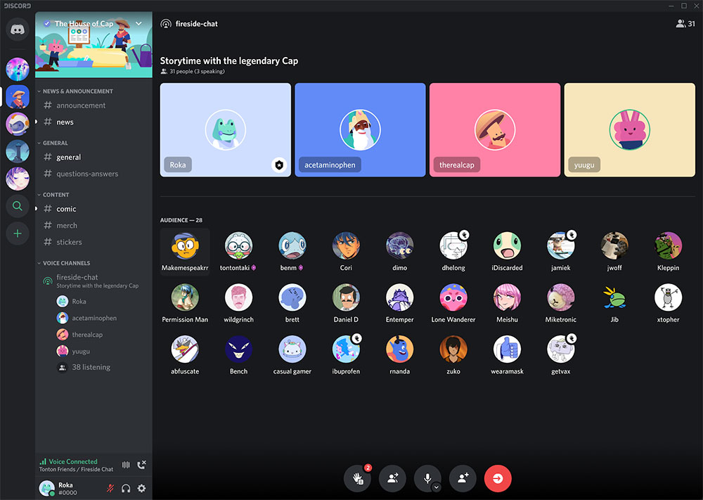 Tampilan fitur Stage Channel / Discord for SEO