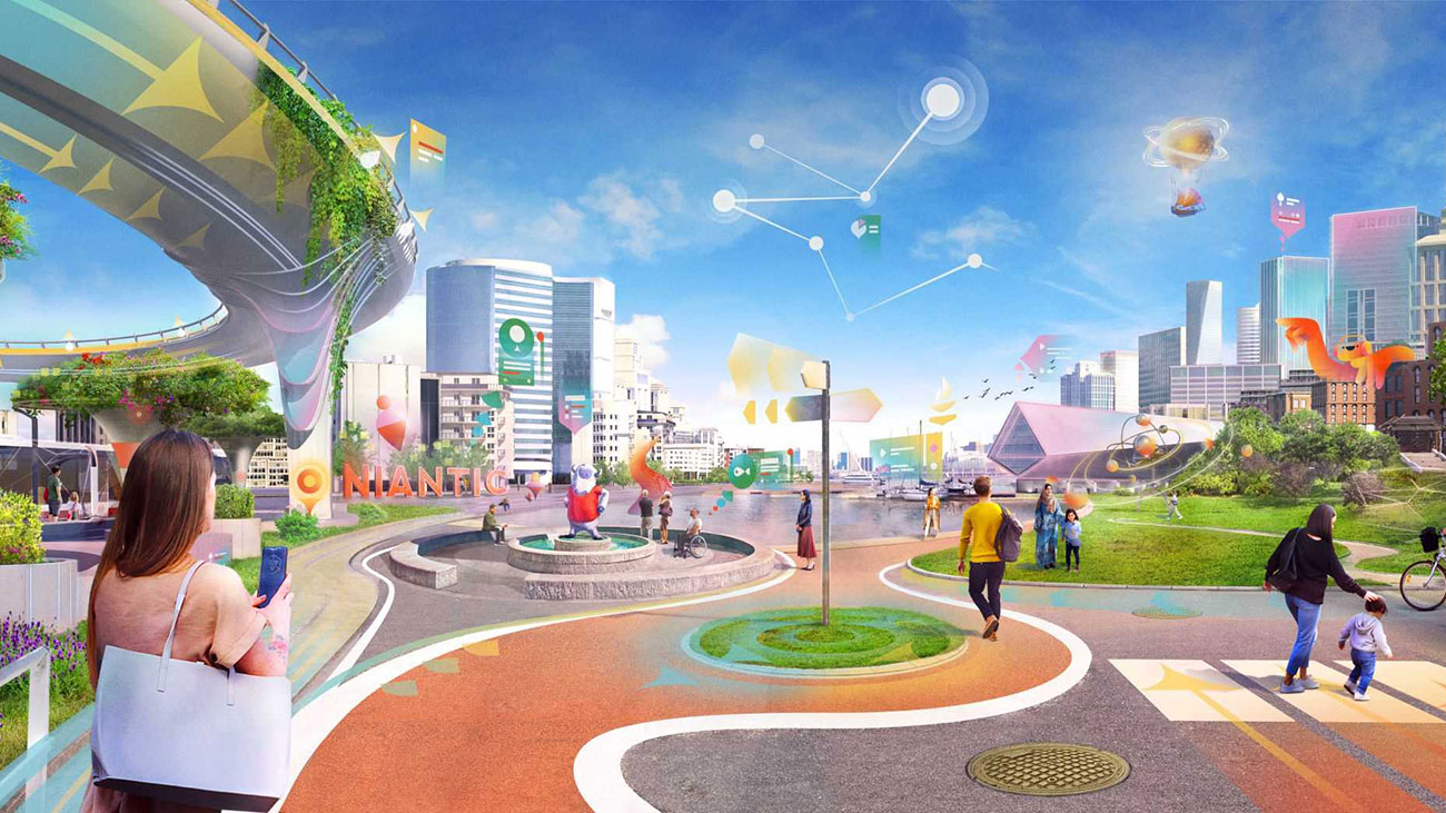 Ilustrasi real-world metaverse yang dibayangkan Niantic / Niantic for SEO