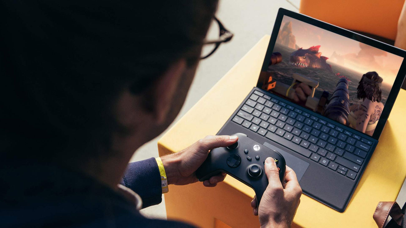 Ilustrasi streaming game di laptop via Xbox Cloud Gaming / Xbox for SEO