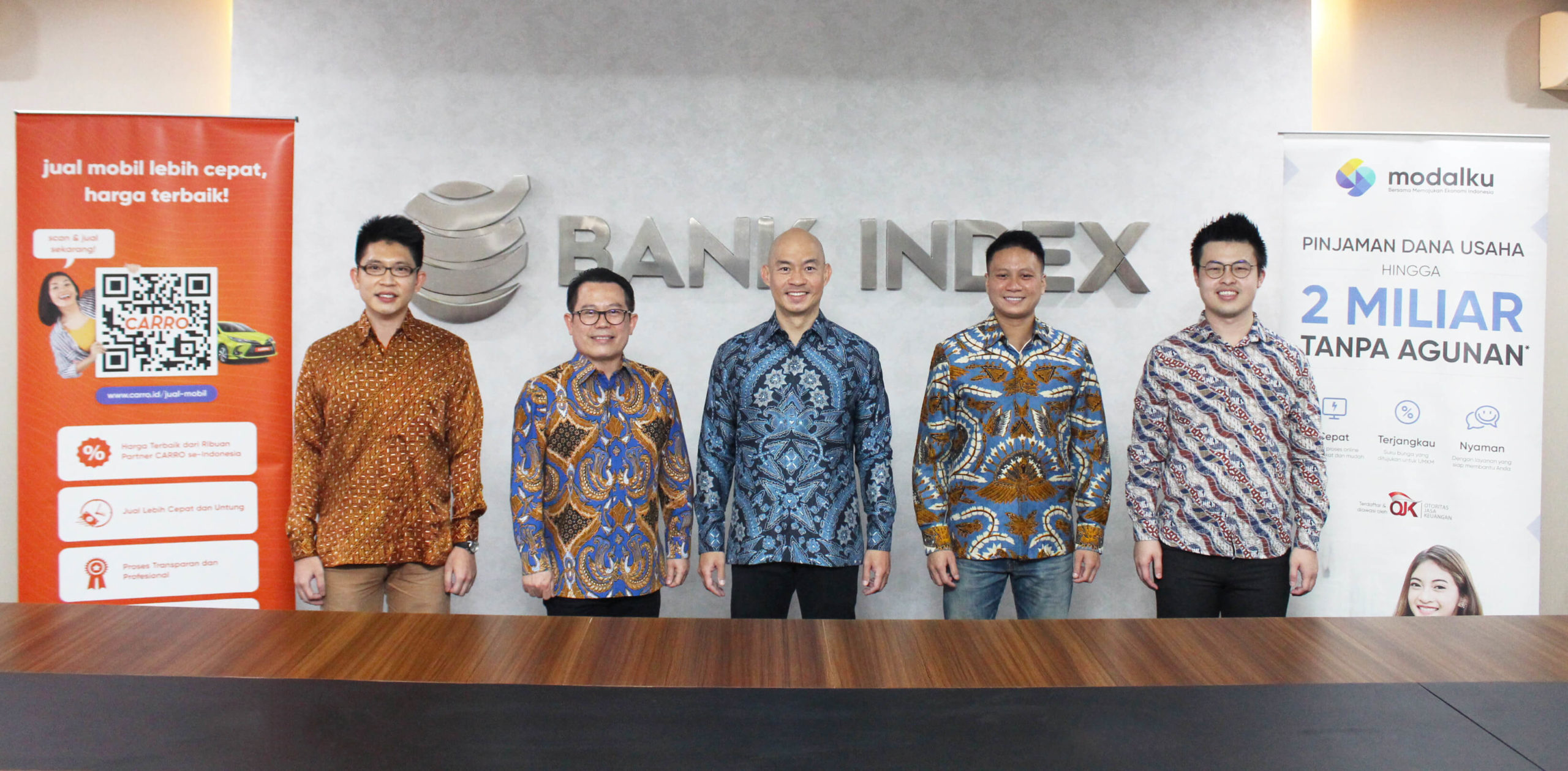 Modalku and Carro Announces “Co-Investment” to Bank Index