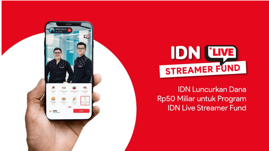 IDN Live Streamer Fund - Rp. 50 Miliar