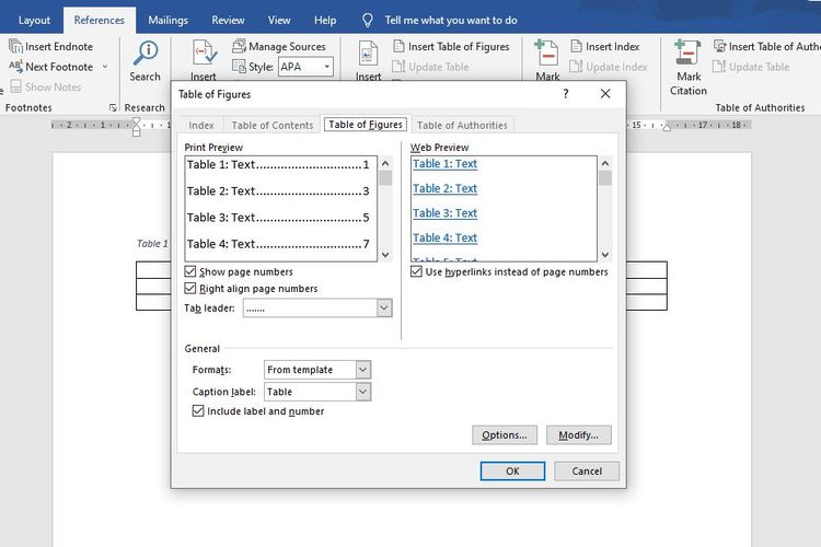 Cara Membuat Daftar Tabel Di Microsoft Word Dengan Mudah Dailysocialid