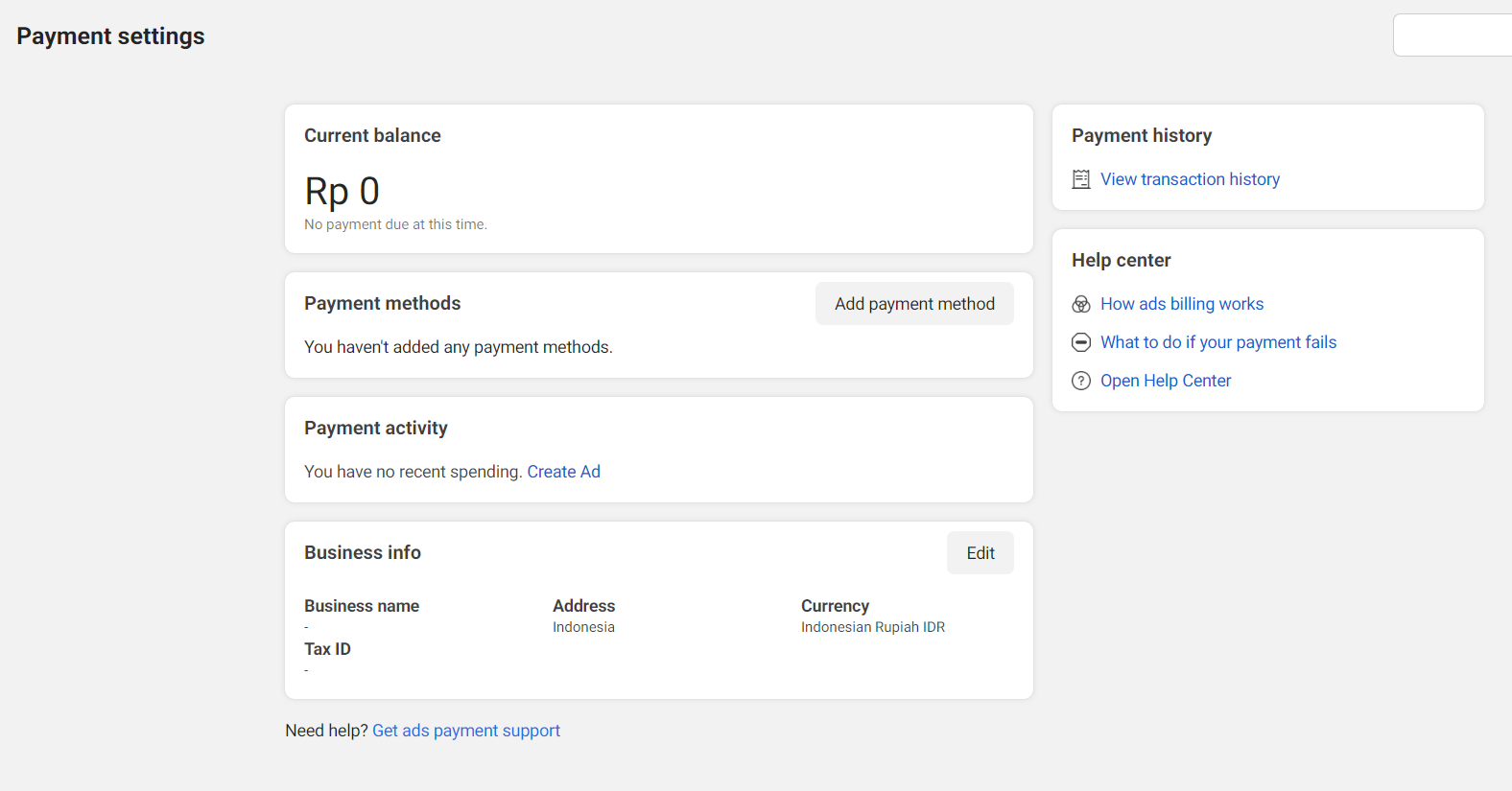 Payment ads. A pay support