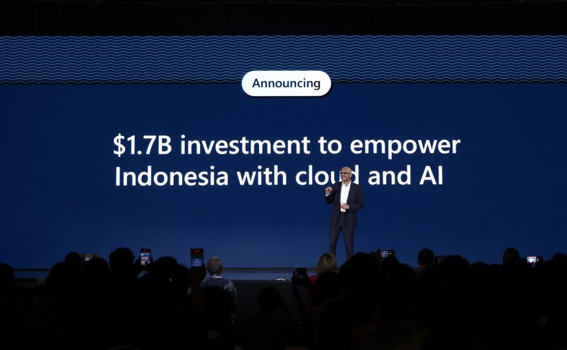 CEO dan Chairman Microsoft Satya Nadella di acara Microsoft Build: AI Day 2024 di Jakarta